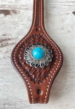 Turquoise Feather Concho in 3 Größen